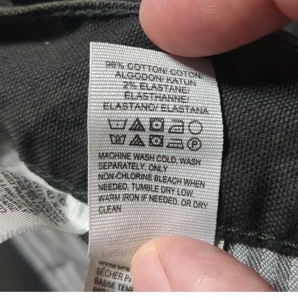 Lucky Brand Athletic Cargo‎ Pants Mens 40x32 Charcoal Black Wash Stretch - Picture 9 of 13